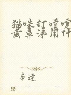 猫咪打喷嚏喷出黄鼻涕用什么药