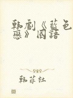 韩剧《蓝色生死恋》国语