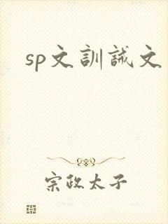 sp文训诫文