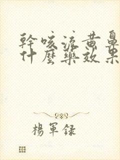 干咳流黄鼻涕吃什么药效果好