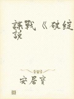 谍战《破绽》小说