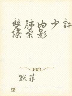 双肺内少许纤维条索影