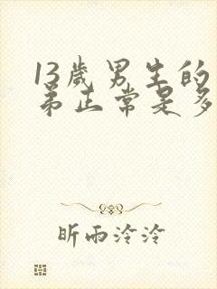 13岁男生的弟弟正常是多少米封面