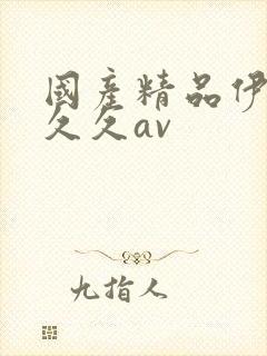 国产精品伊人久久久av封面