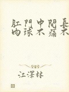 肛门中间长了个肉球不痛不痒