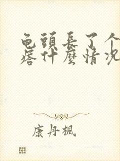 龟头长了个小疙瘩什么情况