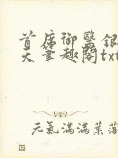 首席御医银河九天笔趣阁txt