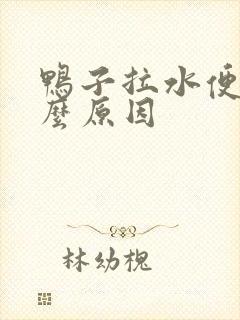 鸭子拉水便是什么原因