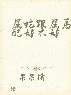 属蛇跟属马的婚配好不好