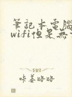 笔记本电脑连接wifi但是无法上网