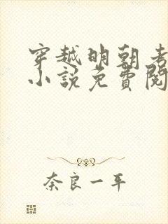 穿越明朝考科举小说免费阅读全文