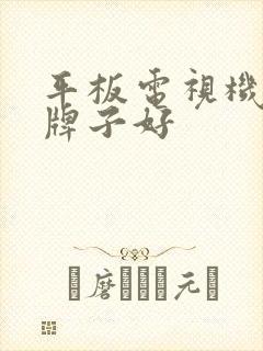 平板电视机哪个牌子好