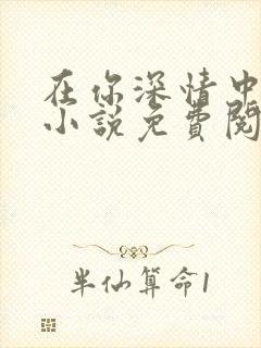 在你深情中陨落小说免费阅读