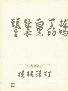 头发白了拔掉还会长黑的吗