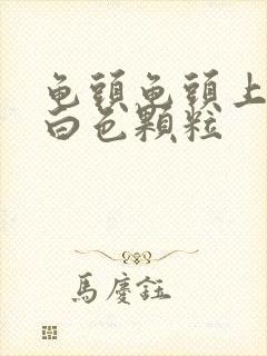 龟头龟头上有小白色颗粒