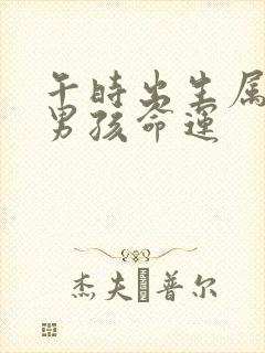 午时出生属猪的男孩命运