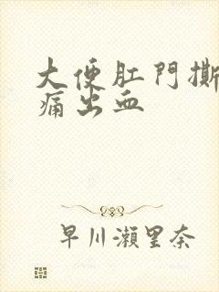 大便肛门撕裂感痛出血