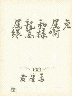 属龙和属兔的姻缘怎样啊封面