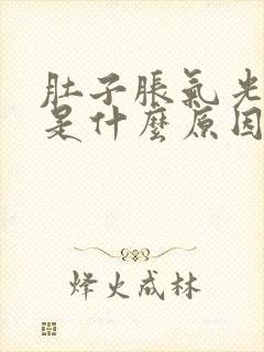 肚子胀气光放屁是什么原因