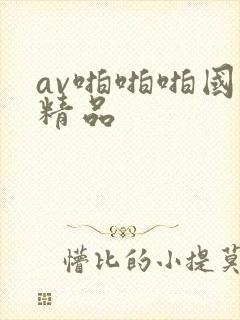 av啪啪啪国产精品