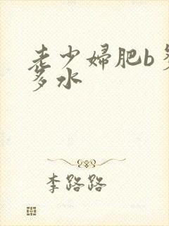老少妇肥b多毛多水