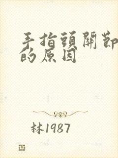 手指头关节疼痛的原因封面