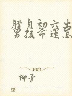 腊月初六出生的男孩命运怎么样