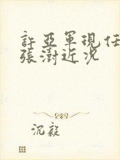 许亚军现任妻子张澍近况封面