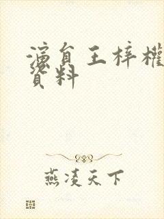 演员王梓权个人资料