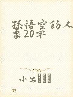 孙悟空的人物形象20字