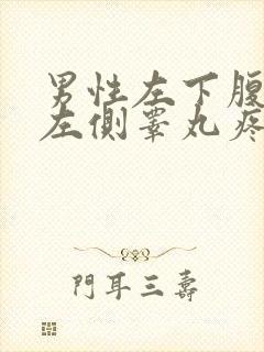 男性左下腹疼痛左侧睾丸疼痛