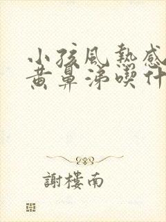 小孩风热感冒流黄鼻涕吃什么药