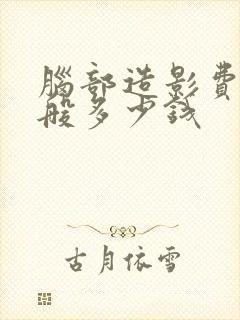 脑部造影费用一般多少钱封面