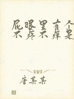 屁眼里有个疙瘩不疼不痒是什么