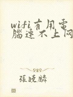 wifi有用电脑连不上网怎么回事