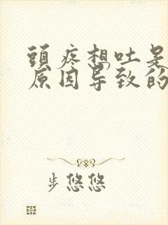 头疼想吐是什么原因导致的