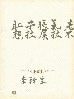 肚子胀气老放屁想拉屎拉不出来怎么回事封面