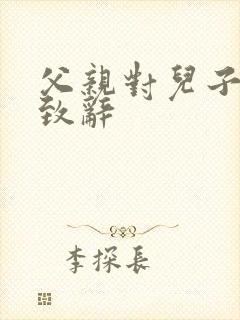 父亲对儿子订婚致辞