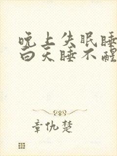 晚上失眠睡不着白天睡不醒封面