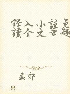 锋入小说免费阅读全文笔趣阁