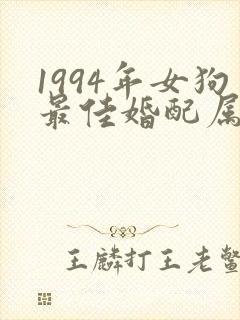 1994年女狗最佳婚配属相