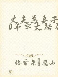 丈夫为妻子坐30年牢大结局封面