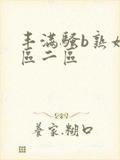 丰满骚b熟妇一区二区