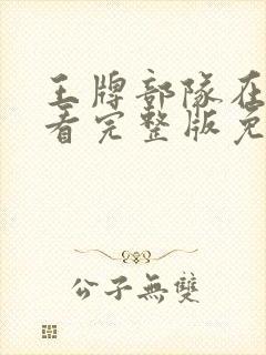 王牌部队在线观看完整版免费高清封面