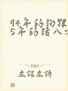 94年的狗跟95年的猪八字合婚吗封面