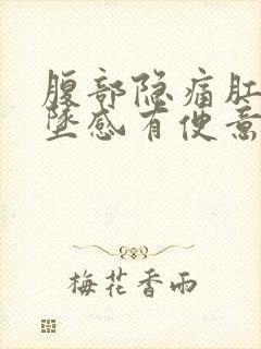 腹部隐痛肛门下坠感有便意