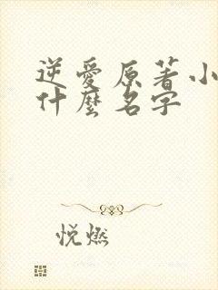 逆爱原著小说叫什么名字