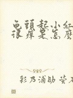 龟头起小红疙瘩很痒是怎么回事封面