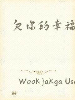 欠你的幸福封面