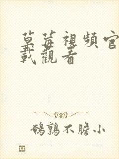 草莓视频官网下载观看封面